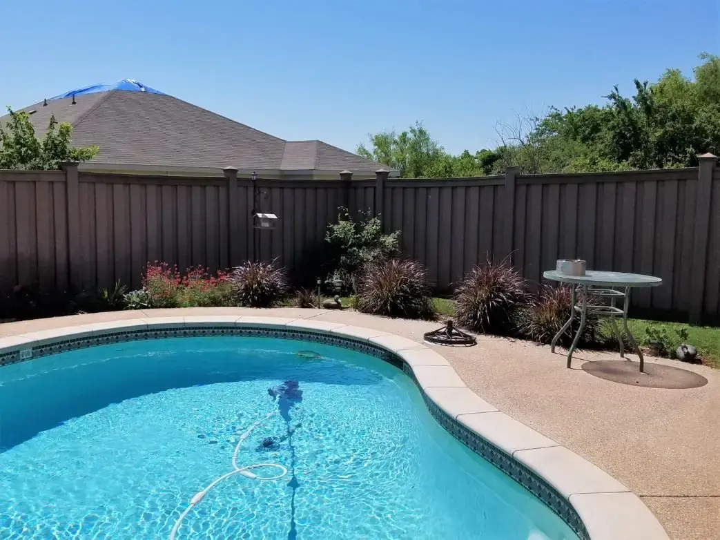 Sk trex seclusions woodland brown fencing pool enclosure